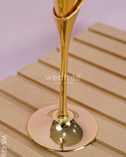 24kt Gold Brass Wine Glass - Set of 6 - WL4268