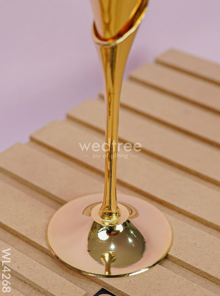 24kt Gold Brass Wine Glass - Set of 6 - WL4268
