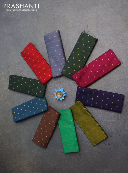 Raw silk blouse bits multi colour pack of 10