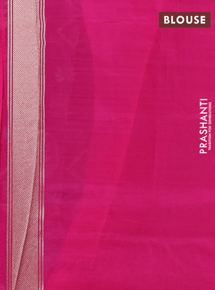 Kosa jamdhani silk saree purple and pink with allover thread & zari weaves and zari woven border