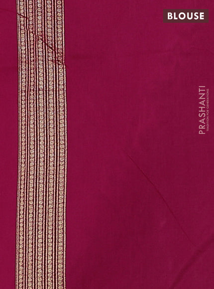 Banarasi silk cotton saree pink with allover zari woven buttas and zari woven border