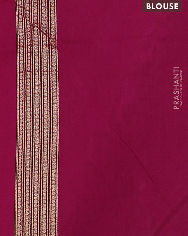 Banarasi silk cotton saree pink with allover zari woven buttas and zari woven border