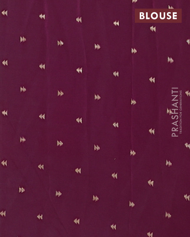 Semi mysore silk saree teal green pink and purple with zari woven buttas and rettapet zari woven border