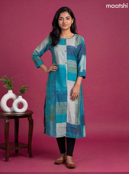 Multi Colour Modal Printed Straight Kurti