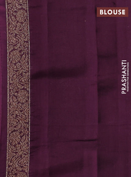Chiniya silk saree maroon and wine shade with allover thread & zari woven buttas and woven border