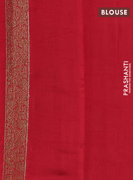 Chiniya silk saree mustard yellow and maroon with allover thread & zari woven buttas and woven border
