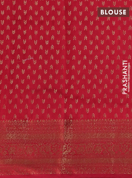 Chiniya silk saree black and maroon with allover thread & zari woven buttas and woven border
