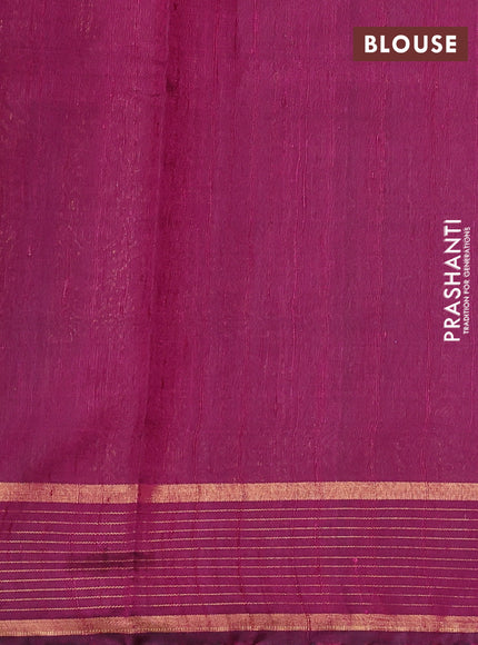 Pure dupion silk saree cs blue and pink with zari woven buttas and zari woven border