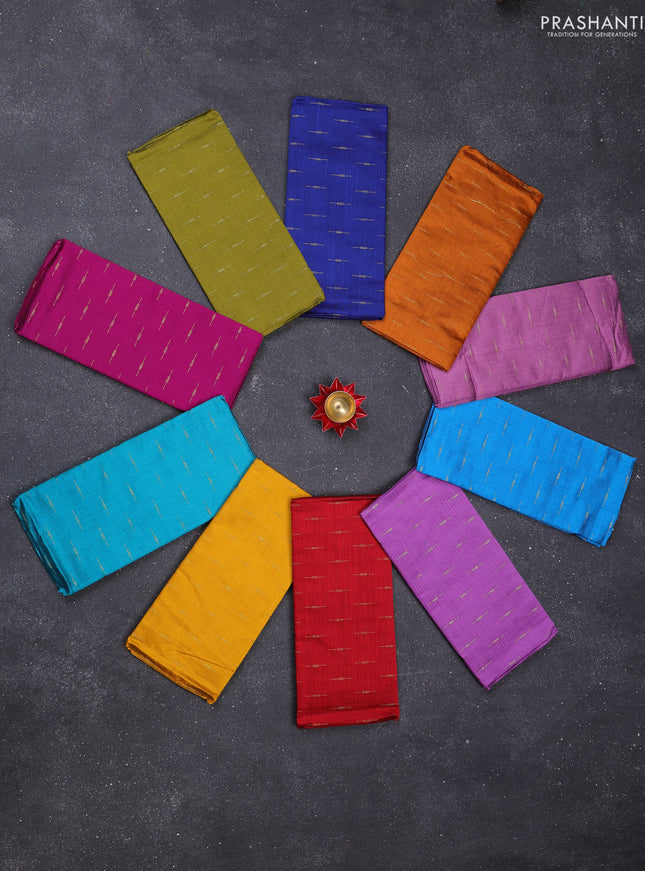 Chettinad cotton blouse bits multi colour and Pack of 10