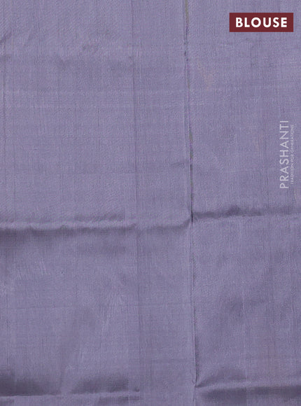 Pure uppada silk saree grey with allover silver & zari woven buttas and woven border