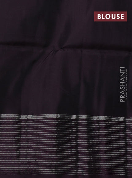 Kanchipuram soft silk saree lavender and deep maroon with allover zari woven buttas and zari woven butta border