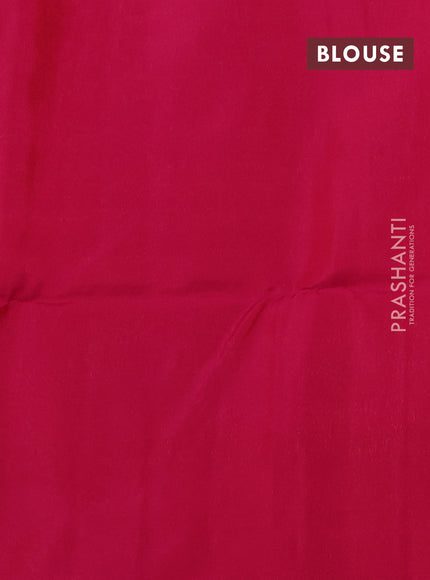 Kanchipuram soft silk saree red and pink with allover zari weaves & buttas and zari woven border