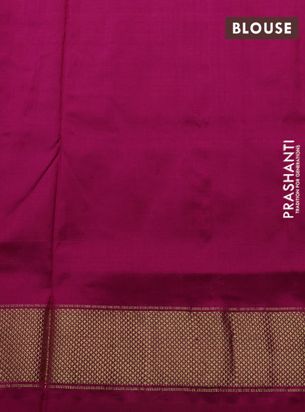Pochampally silk saree pink with allover ikat weaves and zari woven border