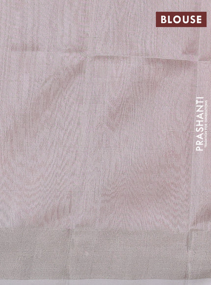 Pure uppada silk saree peach pink with silver zari woven coin buttas and silver zari woven border
