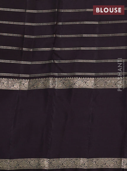 Pure kanchipuram silk saree bottle green and wine shade with allover zari checks & buttas and long rettapet zari woven border