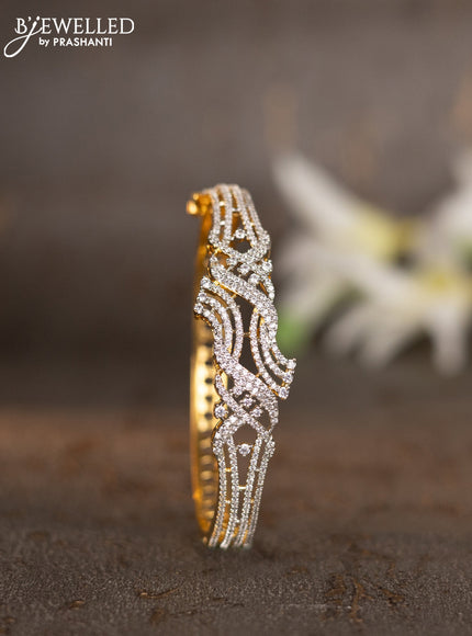 Bracelets with cz stones in gold finish