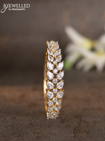 Bracelets with cz stones in gold finish