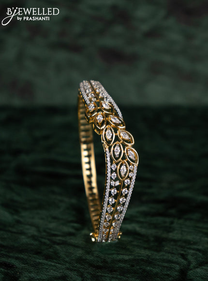 Zircon bracelets with cz stones in gold finish