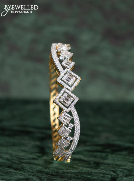 Zircon bracelets with cz stones in gold finish