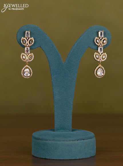 Necklace with cz stones in victorian finish