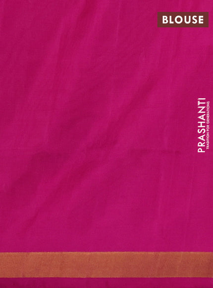 Pure uppada silk saree light pink and pink with silver & gold zari woven thilak buttas and jamdhani design pallu