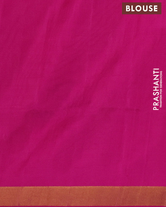 Pure uppada silk saree light pink and pink with silver & gold zari woven thilak buttas and jamdhani design pallu