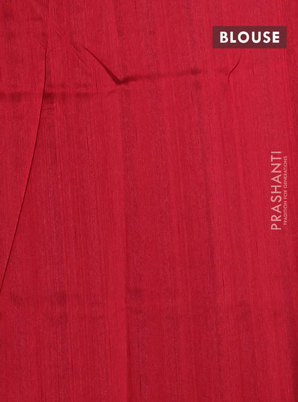 Art tussar saree black and maroon with embroidery work and floral embroidery border