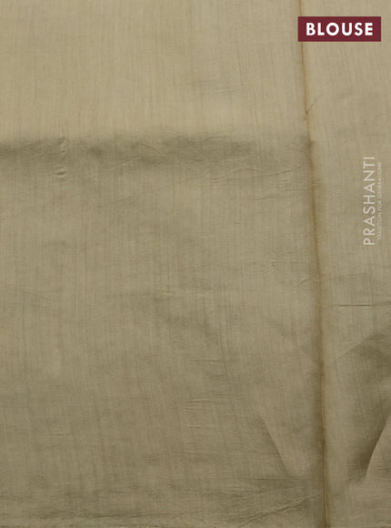 Tissue silk saree mild pista green with allover embroidery work