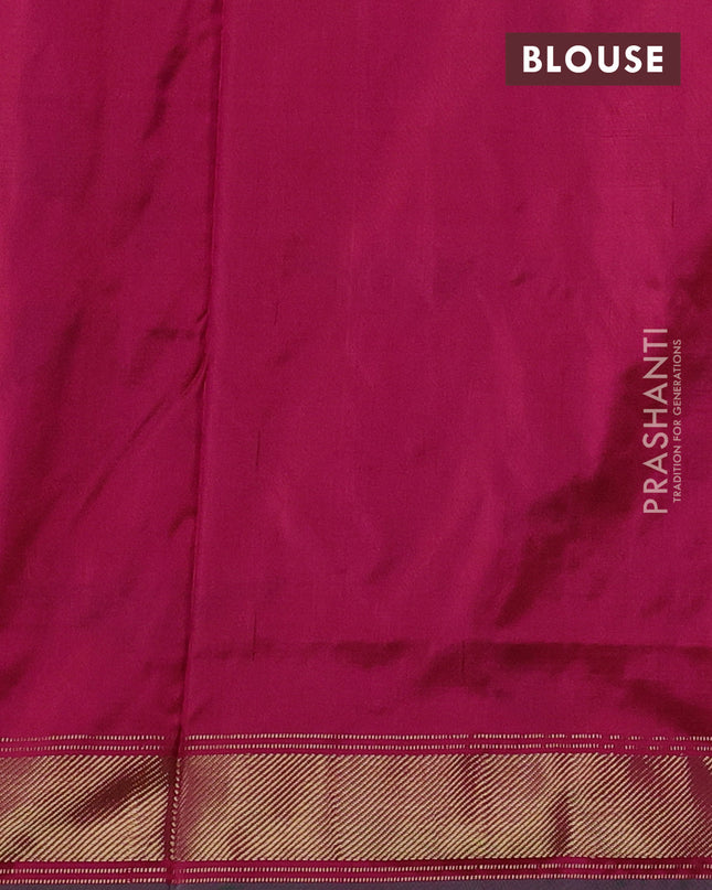 Pochampally silk saree dual shade of pink and green with allover patola weaves and zari woven border