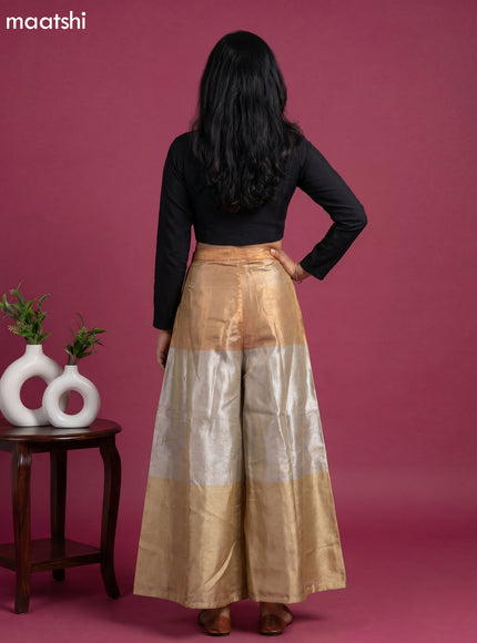 Black and Gold Beige Embroidery work Indo Western Style
