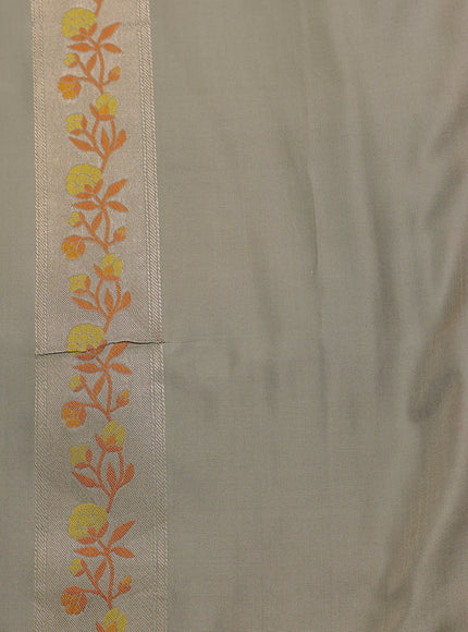 Beige Pure Banarasi Silk Saree