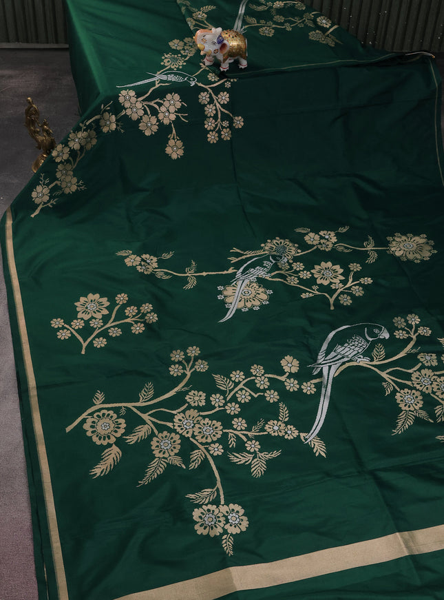 Green Banarasi Silk Saree