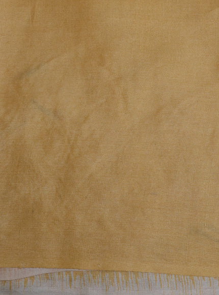 Yellow Pure Tussar Silk Saree