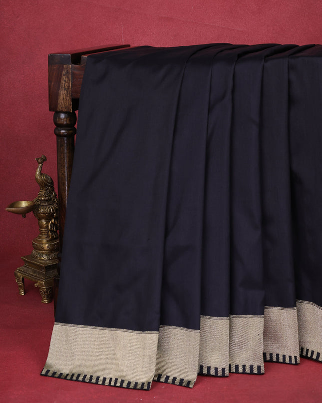 Black Banarasi Silk Saree