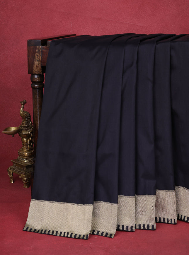Black Banarasi Silk Saree