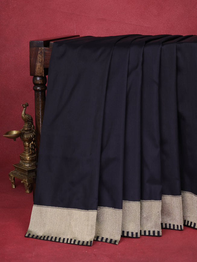 Black Banarasi Silk Saree
