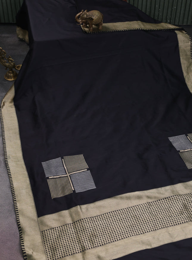 Black Banarasi Silk Saree
