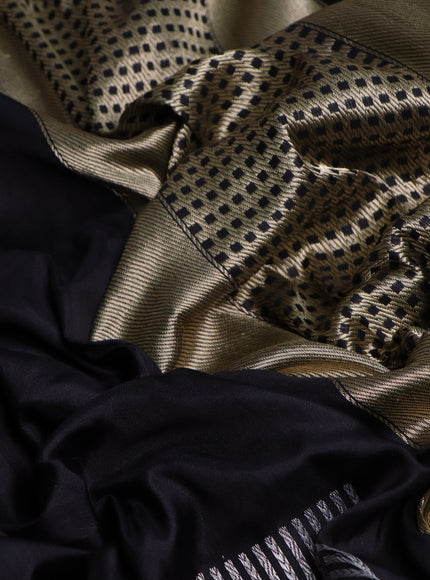 Black Banarasi Silk Saree
