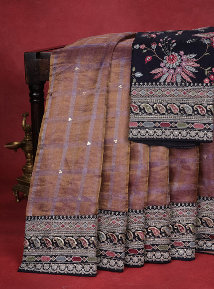 Mild Purple Tissue Silk Saree
