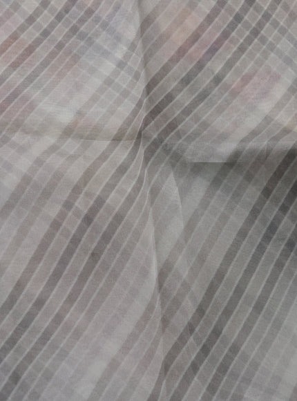 Off White Organza Silk Saree