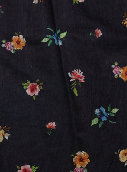 Black Organza Silk Saree