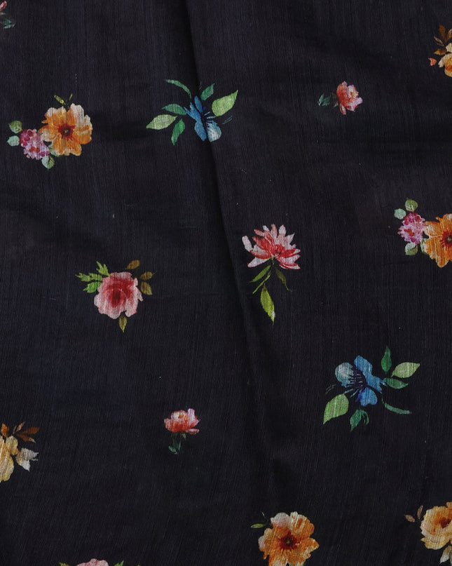 Black Organza Silk Saree