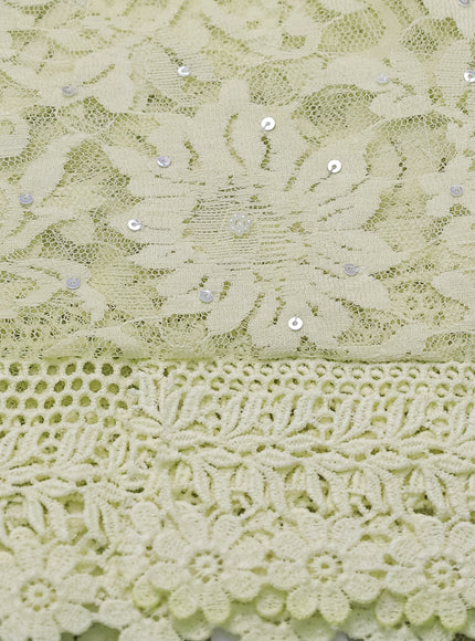 Pale Yellow Organza Silk Saree