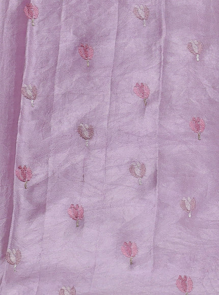 Mild Lavender Organza Silk Saree