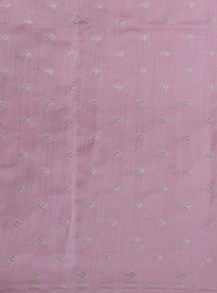 Peach Organza Hand Painted Silk Saree