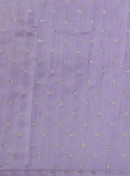 Lavender Organza Hand Painted Silk Saree