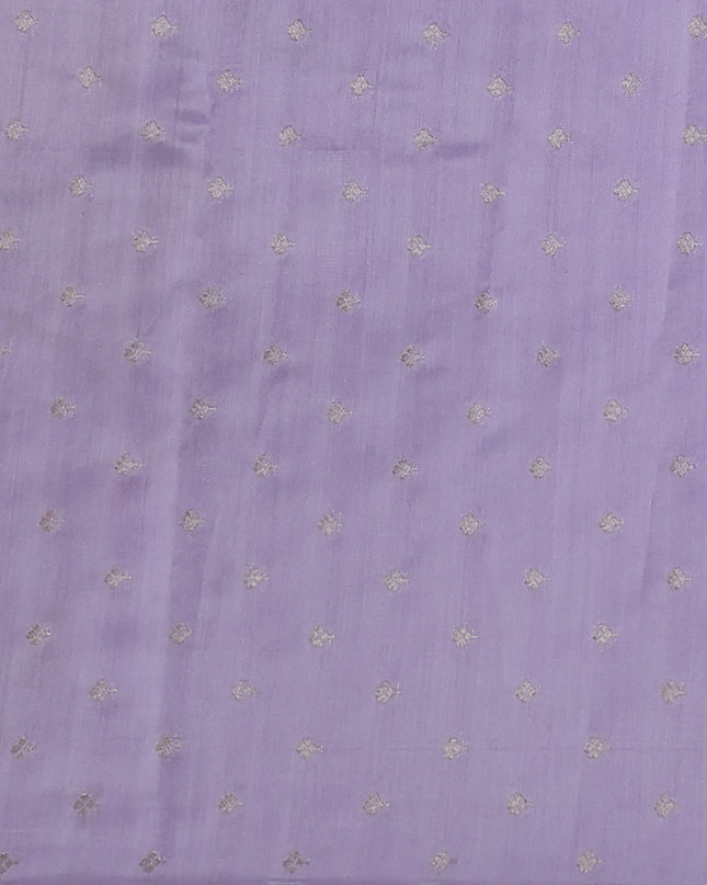 Lavender Organza Hand Painted Silk Saree