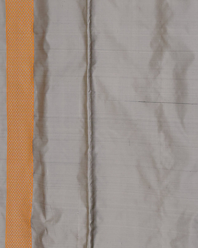 Beige - Maroon Banarasi Tanshoi Silk Saree