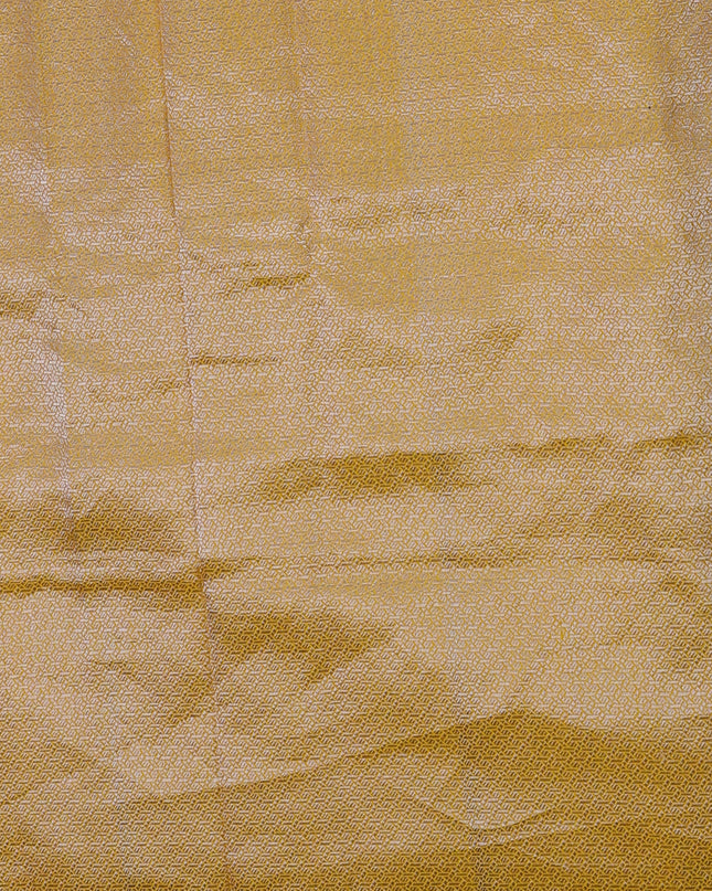 Mango Yellow Banarasi Tanshoi Silk Saree
