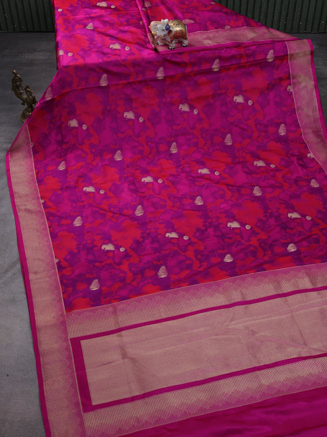 Purple Banarasi Tanshoi Silk Saree